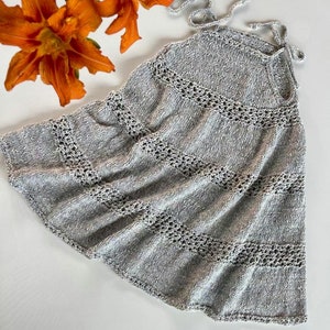 Baby dress pattern, Sundress for girls, Girls dress pattern, Baby knitting pattern