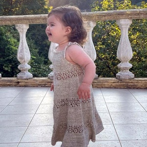 Baby dress pattern, Sundress for girls, Girls dress pattern, Baby knitting pattern