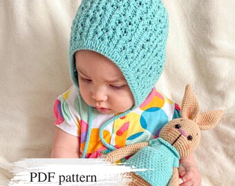 Patrón de tejido de gorro para bebé, patrón de tejido de gorro, ropa para prematuros, gorro bonito, patrón de tejido para recién nacidos