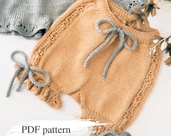 Royal Baby Bloomers Knitting Pattern: Knit Baby Shorts