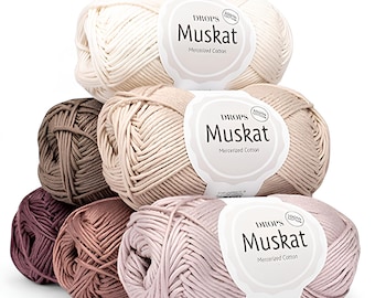 DROPS Muskat Mercerisiertes Baumwollgarn 8 Ply DK
