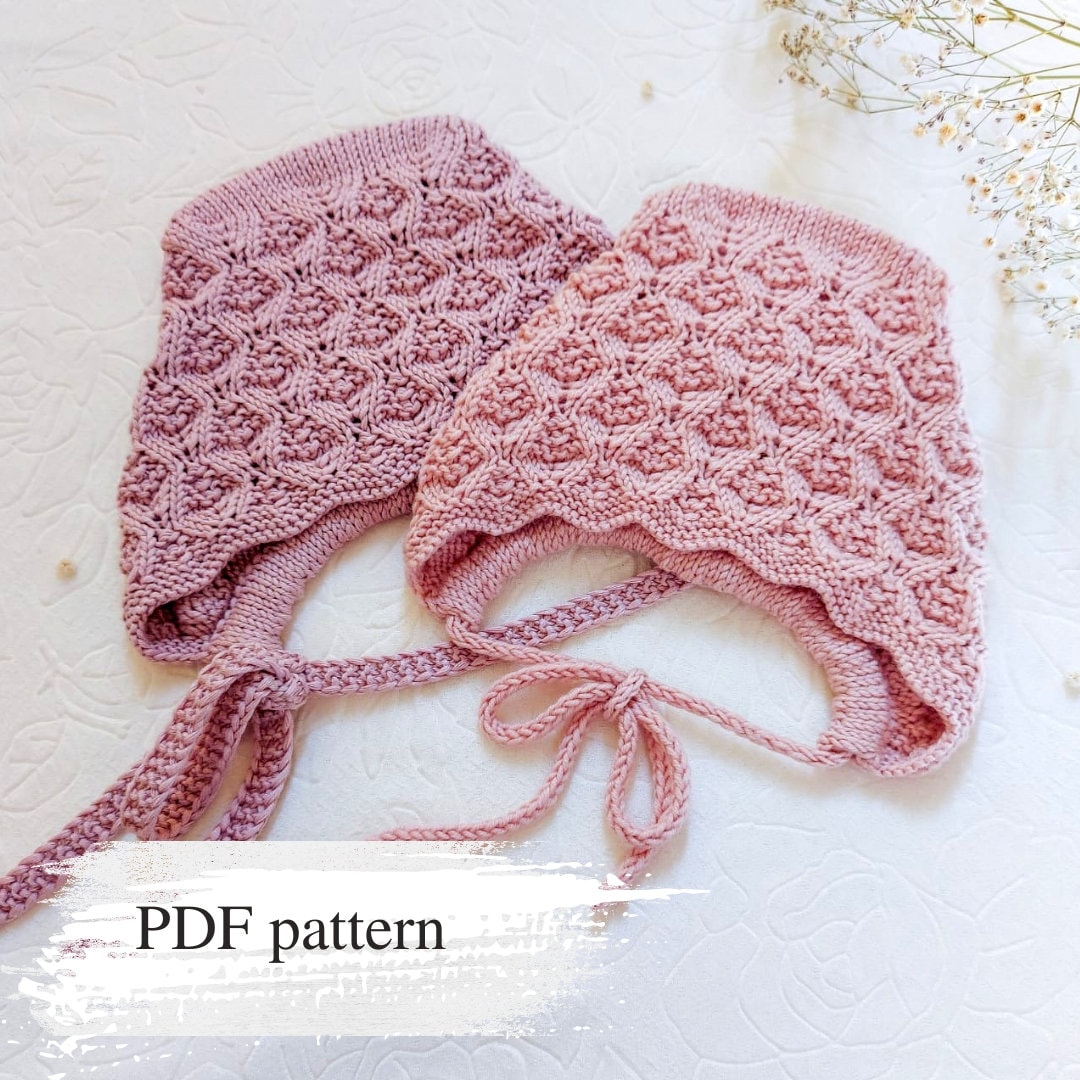 Cable Knit Bonnet - Etsy Cable Knit Bonnet - Etsy