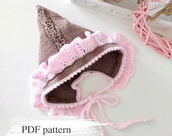 Knit Gnome Hat Pattern: Baby & Toddler Sizes (PDF Pattern