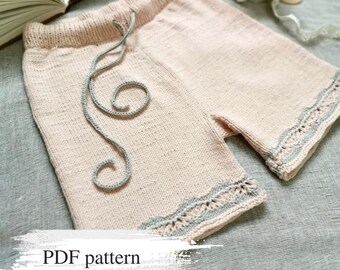 Shorts Knitting Patterns, Infant Shorts, Knitted Baby Clothes
