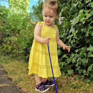 Baby dress pattern, Sundress for girls, Girls dress pattern, Baby knitting pattern