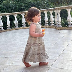 Baby dress pattern, Sundress for girls, Girls dress pattern, Baby knitting pattern