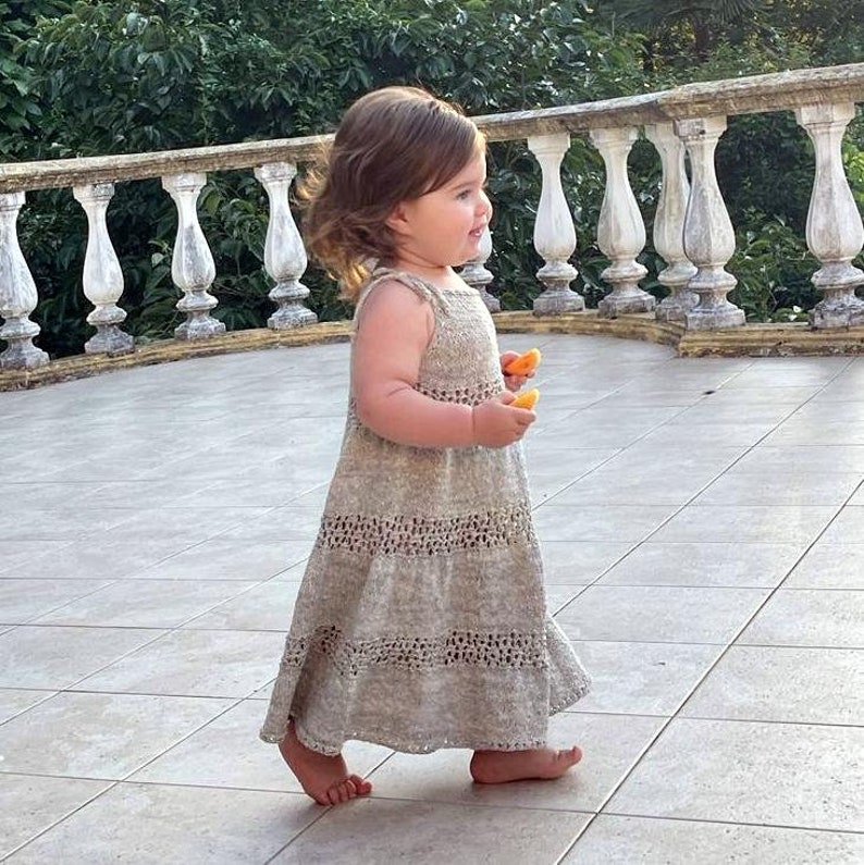 Baby dress pattern, Sundress for girls, Girls dress pattern, Baby knitting pattern