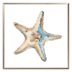 Sea Animal Set of 2 Prints Nautical Watercolor Painting Coastal Wall Art Neutral Beach House Poster Crab Print Starfish Art by ArtPrintLeaf image 9