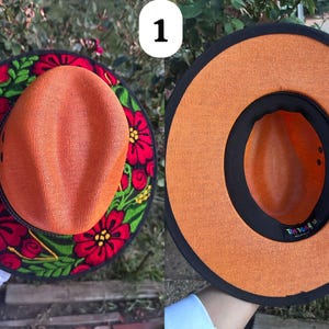 Mexican Yute Hat. Mexican Artesanal Hat. Embroidered hat. Colorful hat. Sombrero Artesanal Bordado.