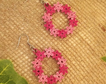 Earrings. Paper Quilling. Filigrana de papel.