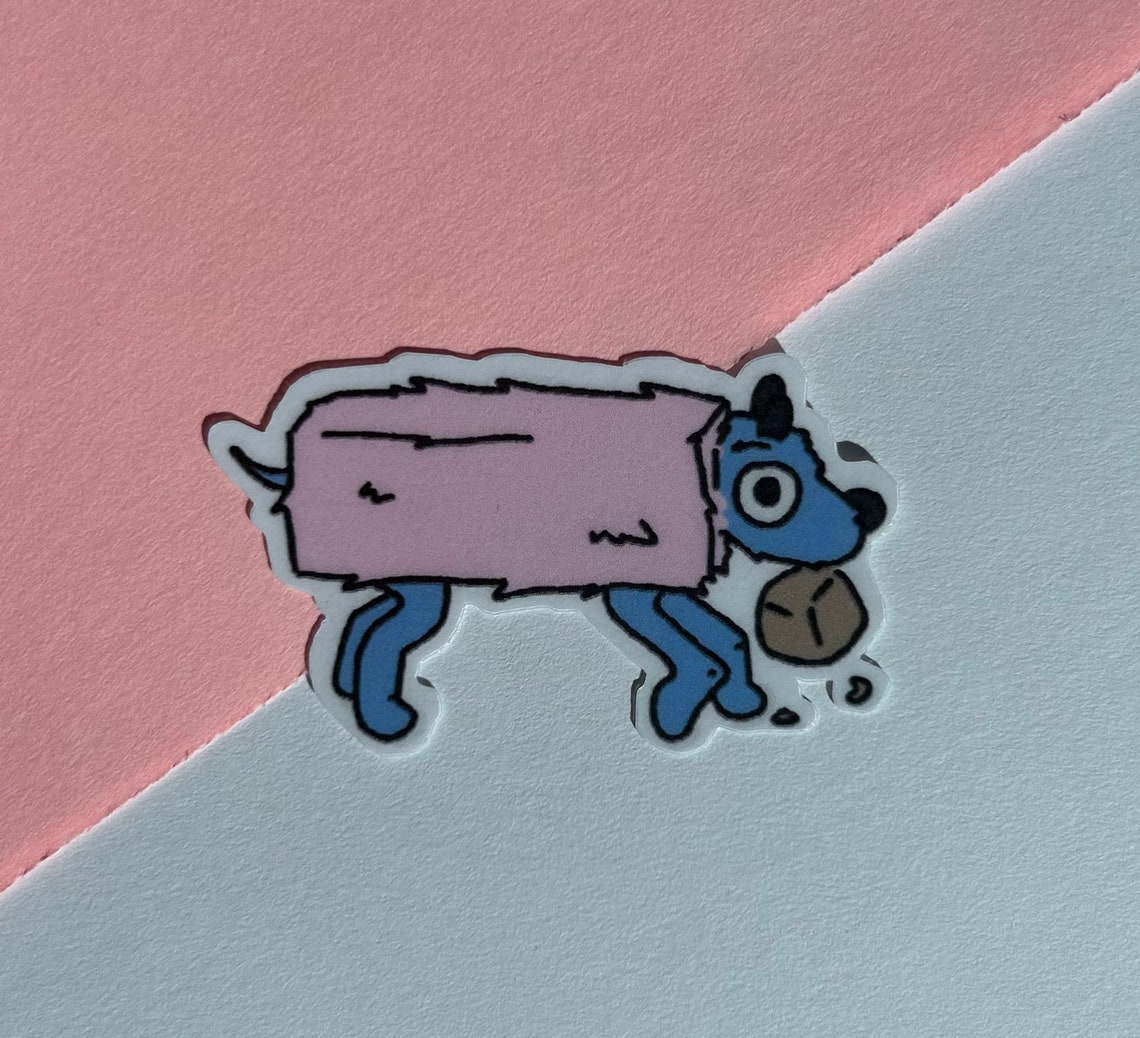 Cute Wobbledogs Video Game Sticker Wobble Dogs - Etsy
