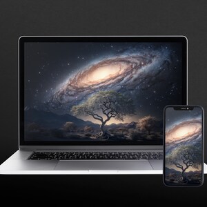 Galaxy Starlight Digital Print Wallpaper - Cosmic Space Themed Room Decor