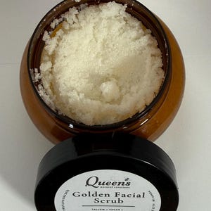 Exfoliante facial de azúcar dorado