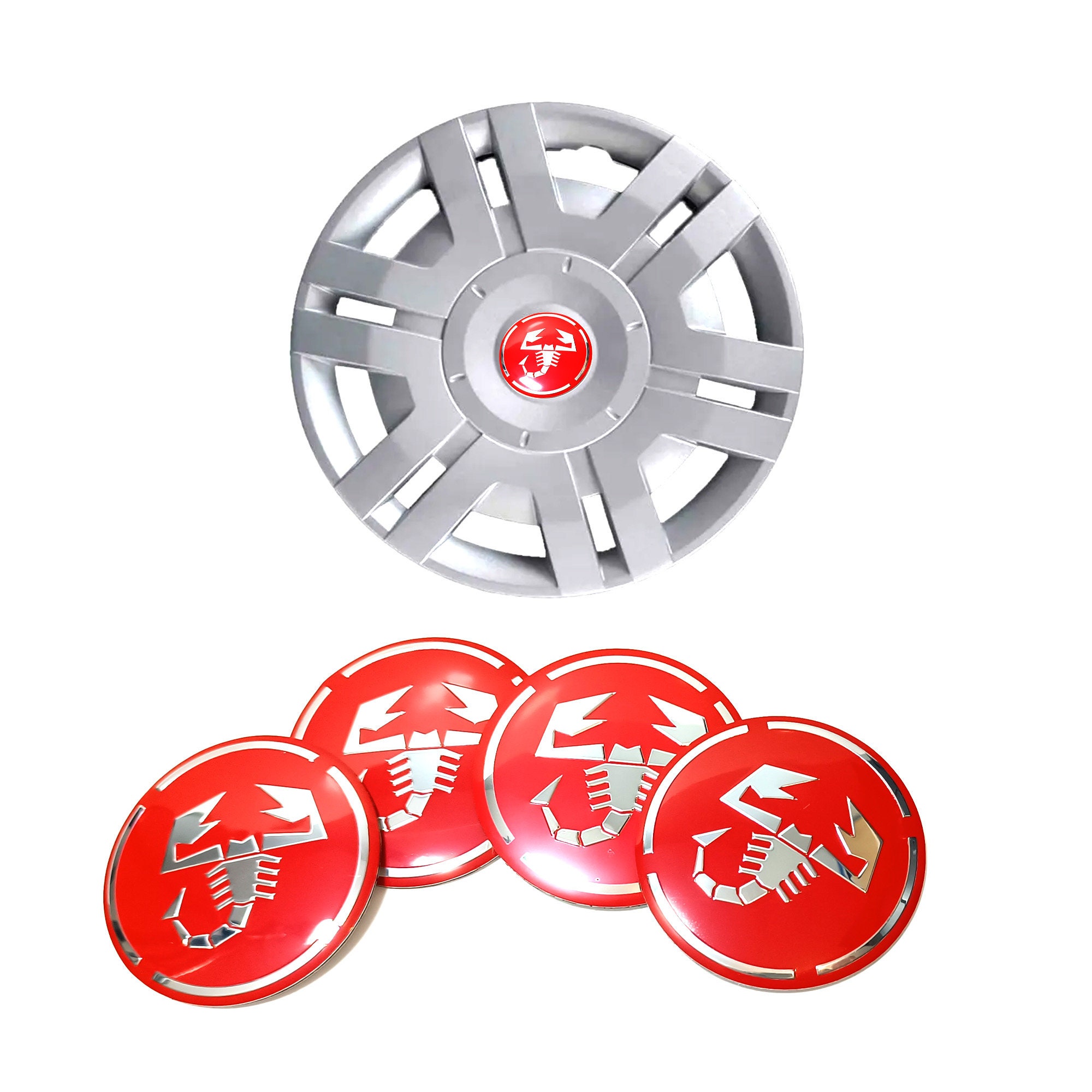 Red car hubcaps - .de