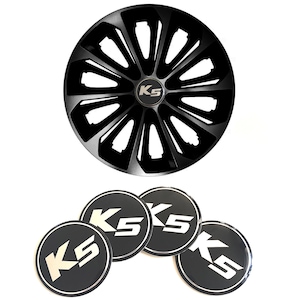 4 Stück 60mm Für KIA KN Satz Allufelge Nabenkappen Felgendeckel Schwarz