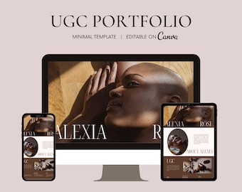 UGC Portfolio Template | UGC Portfolio Canva Website Template | User-Generated Content Creator | UGC Canva Portfolio Template