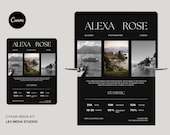 2 Page Media Kit Canva Template | Instagram, Influencer, Blogger, TikTok Media Kit | Photographer | Social Media Kit | UGC Media Kit