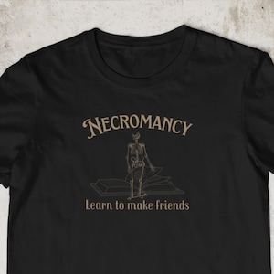 Funny necromancer shirt for dungeons and dragons shirt diablo shirt video game tshirt for D&D players video game t shirt necromancer shirt