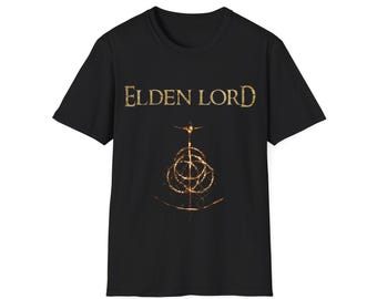 Elden Lord T-Shirt, Dark Souls Shirt, Video Game Gamer Tee, Softstyle Unisex Top, Gaming Gift