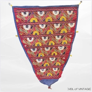 Décoration murale indienne Kutch Banjara Tapisserie broderie tribale indienne