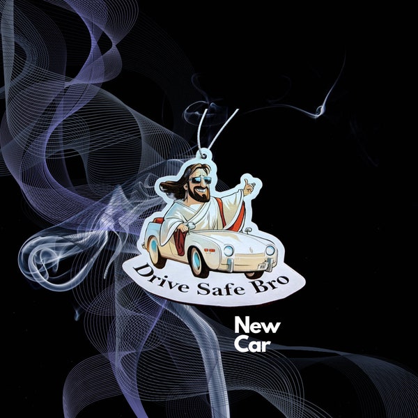 Car Air Freshener Driving Jesus - New Car Fragrance
