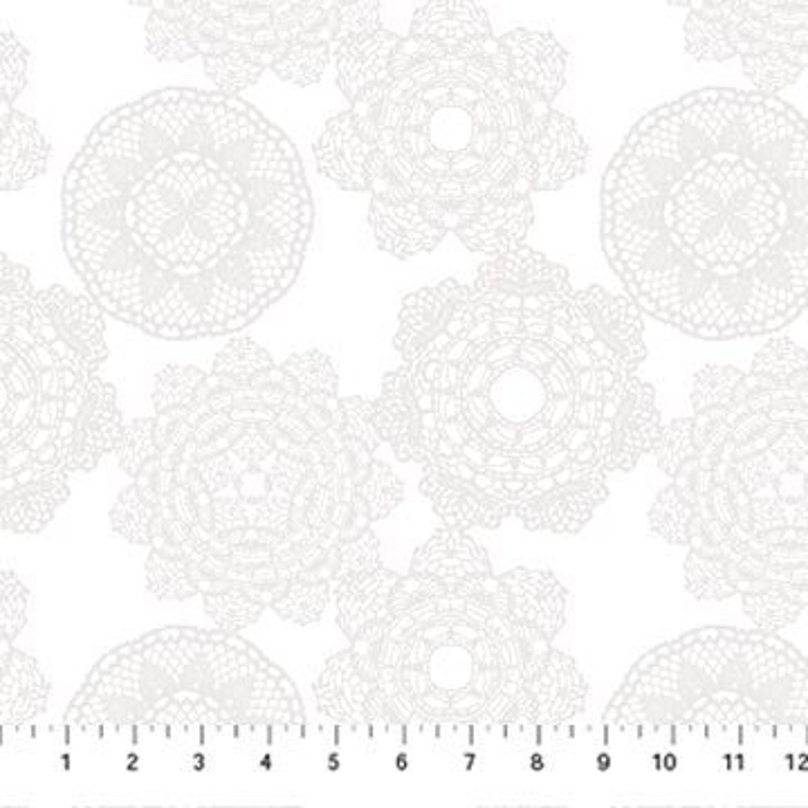 Northcott Tea for Two 24902 10 Medallion White Multi 1 Yard Etsy