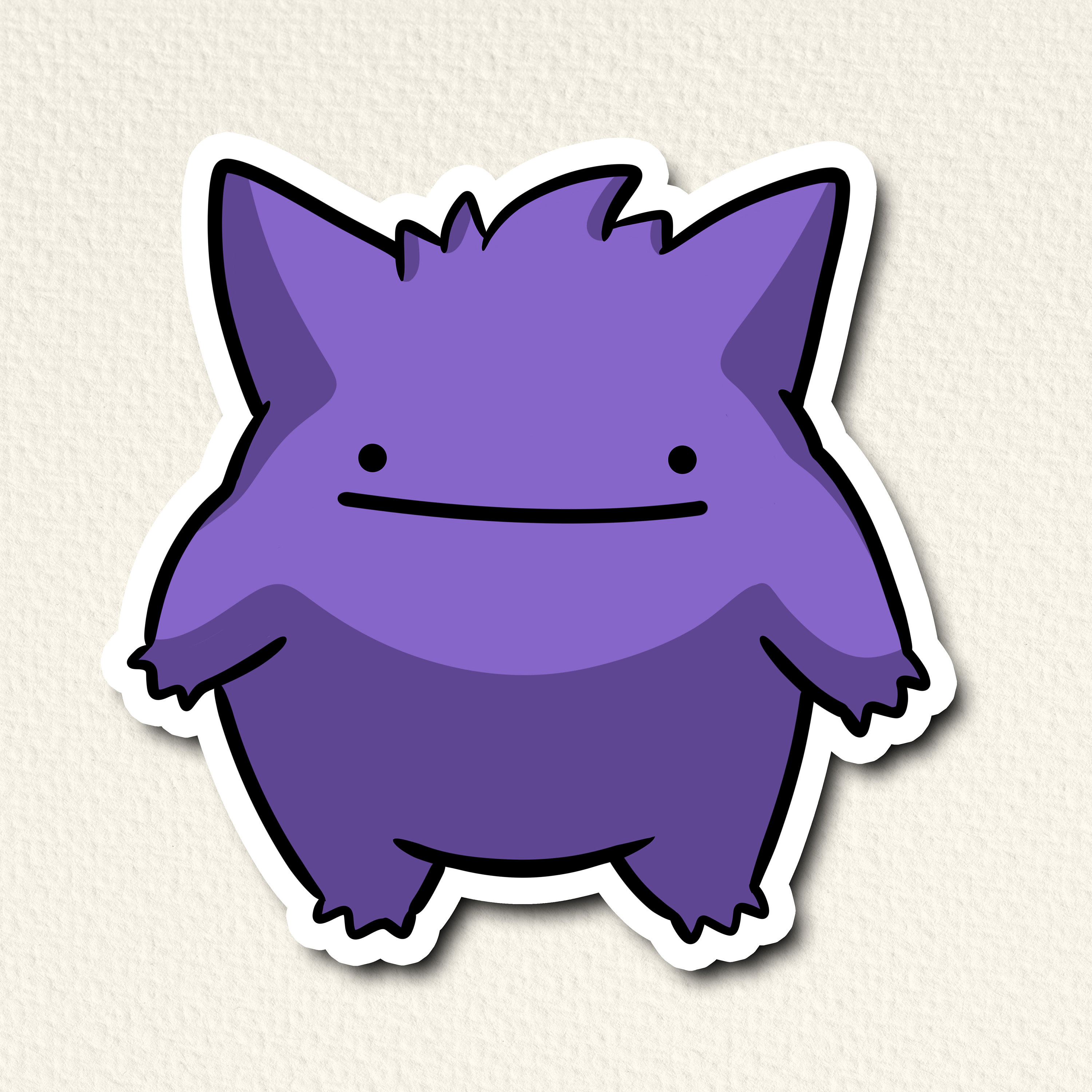 Shiny Gigantamax Gengar Sticker (clear background)