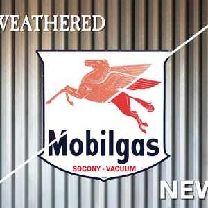 Mobilgas Pegasus Sign - Etsy