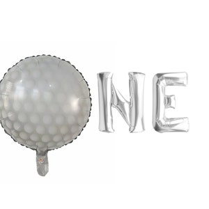 Hole in One First Birthday Balloon, 1st Birthday, Golf Ball Balloon, Golf Birthday Party, Golf Party Decor, Golf Partee Birthday, Par-tee