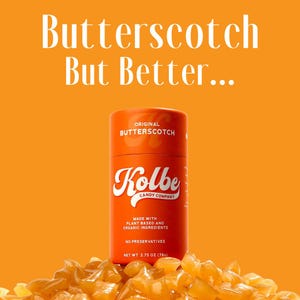 Butterscotch Hard Candy Vegan, Organic, Handmade