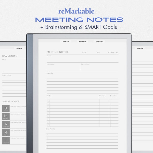 Remarkable 2 Templates - Etsy