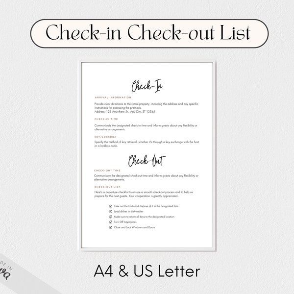 Airbnb Printable - Etsy