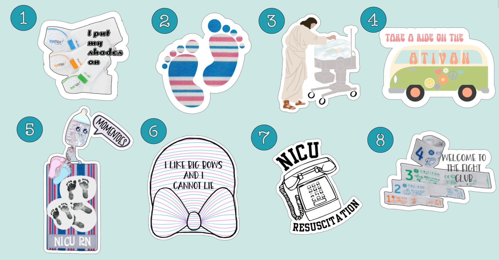 FIVE Sticker Bundle - Etsy
