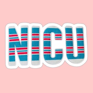 Logotipo de fuente de manta NICU / pegatina de enfermera NICU