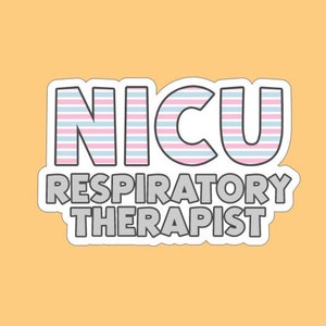 NICU Respiratory Therapist Blanket Font | NICU RT Stickers