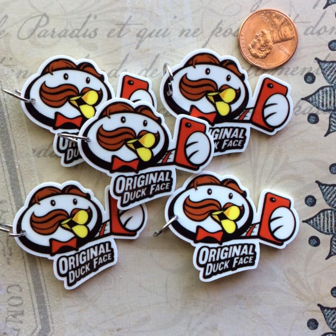 5 Duck Face Pringles Potato Chips Planar Flatback Etsy