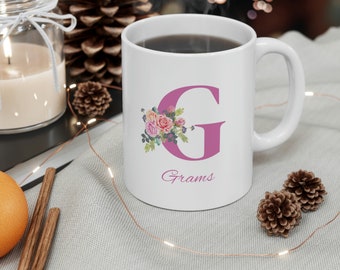 Grams Mug - Cadeau grand-mère - nounou Idées cadeaux - Cadeau d’anniversaire pour les grands-parents - Nan - de petit-enfant, tasse de petits-enfants, cadeau de fête des mères