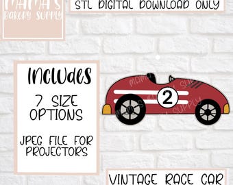 Race Car Cookie Cutter - Etsy