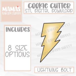 Blitzausstecher Cookie Cutter STL Datei Digital Download