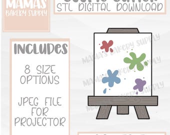 Art Easel Cookie Cutter STL File Digital Download