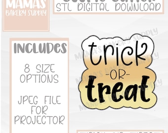 Trick Or Treat Halloween Cookie Cutter STL-bestand digitale download