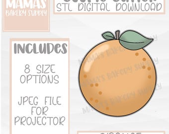 Orange Cutie Fruit Cookie Cutter STL File Digital Download
