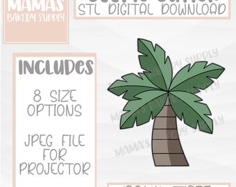Palm Tree Cookie Cutter STL File Digital Download