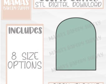 Arch Plaque Frame Cookie Cutter STL File Digital Download