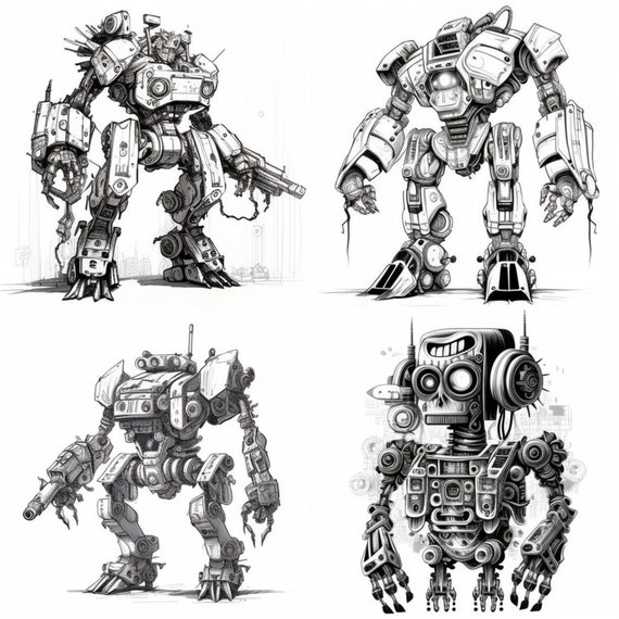 Drawing Fantasy Art: How To Draw A Robot - HubPages