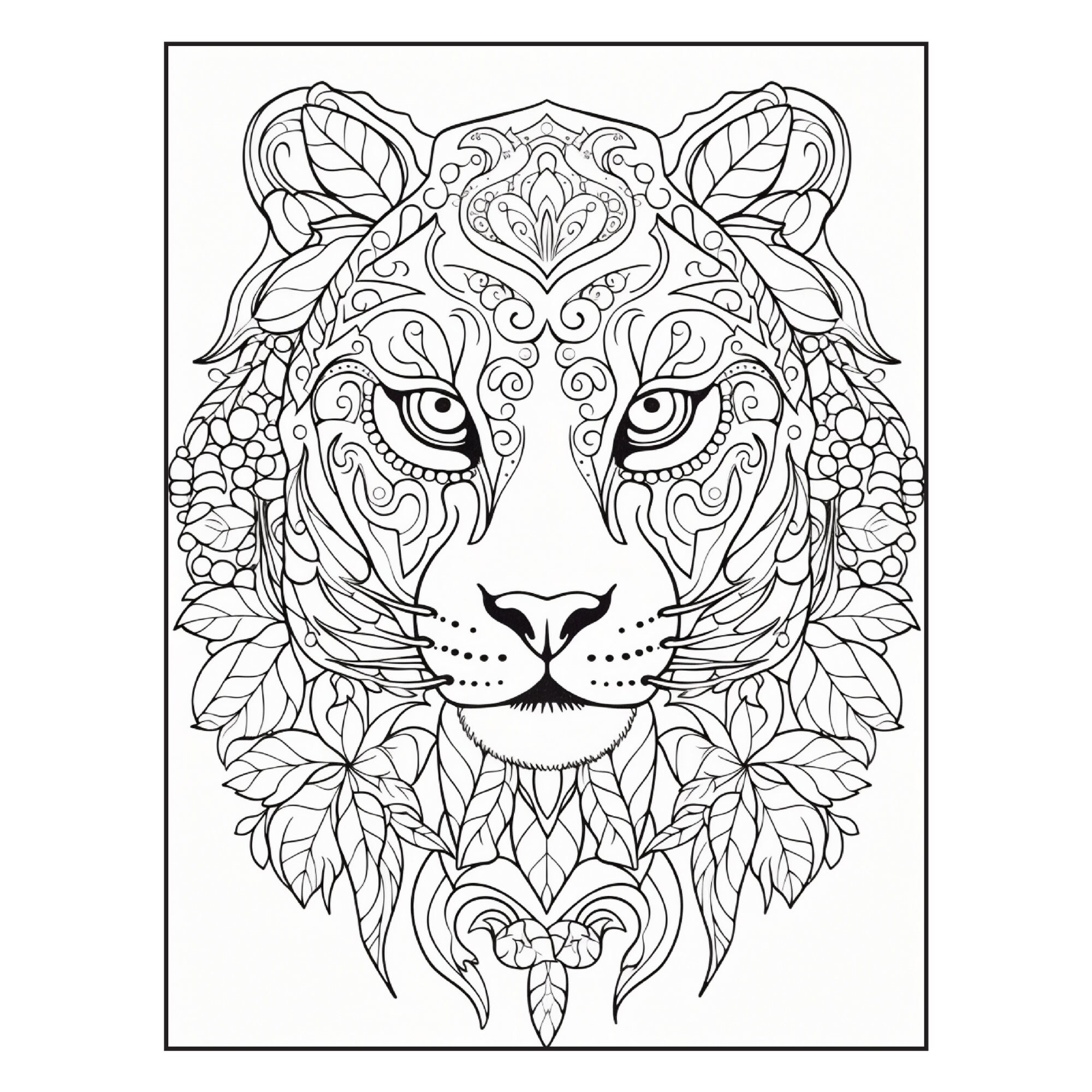 Color It 100 Animal Mandala Coloring Pages | Printable Coloring Book | Coloring ...