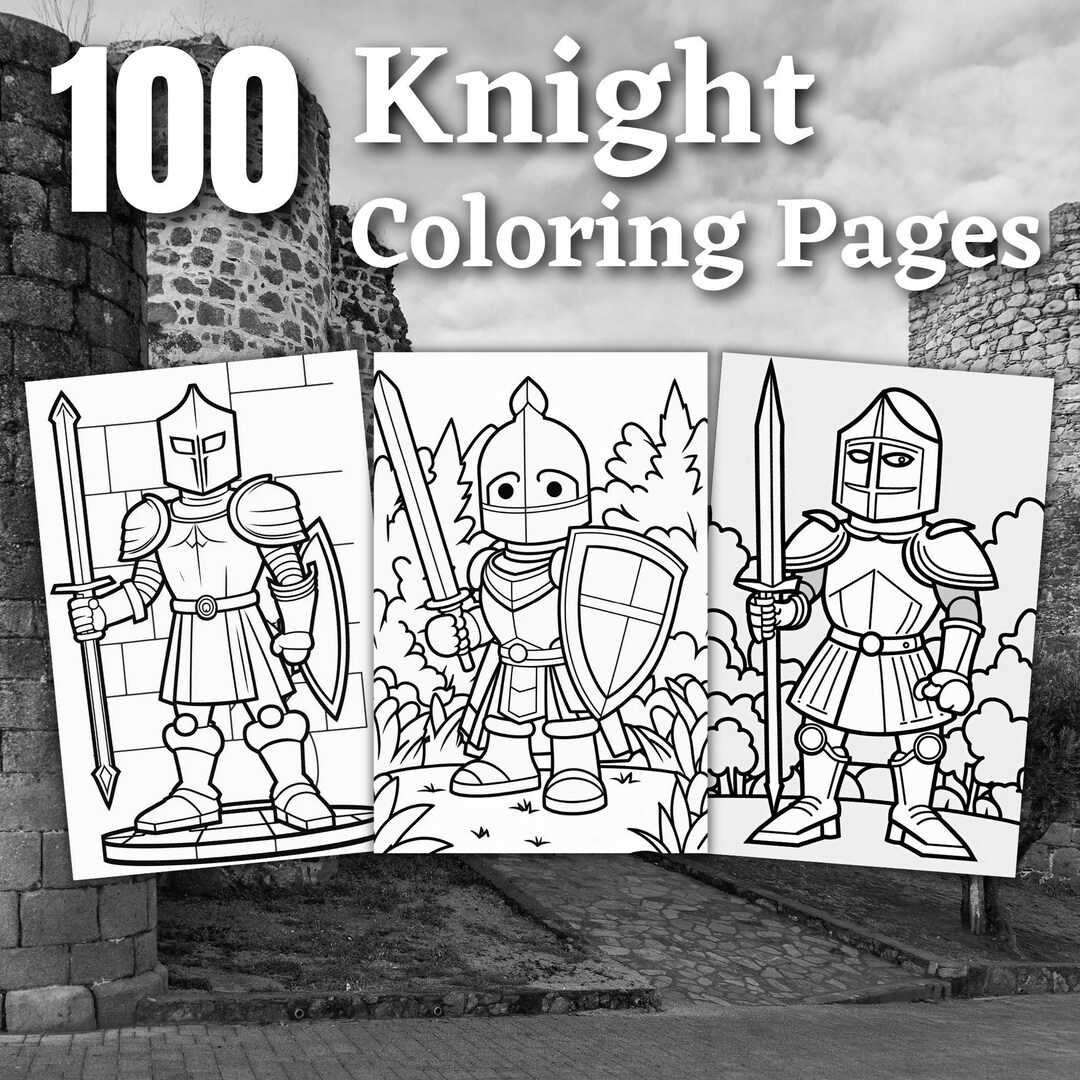 100 Knight Coloring Pages | Printable Coloring Book Middleage ...