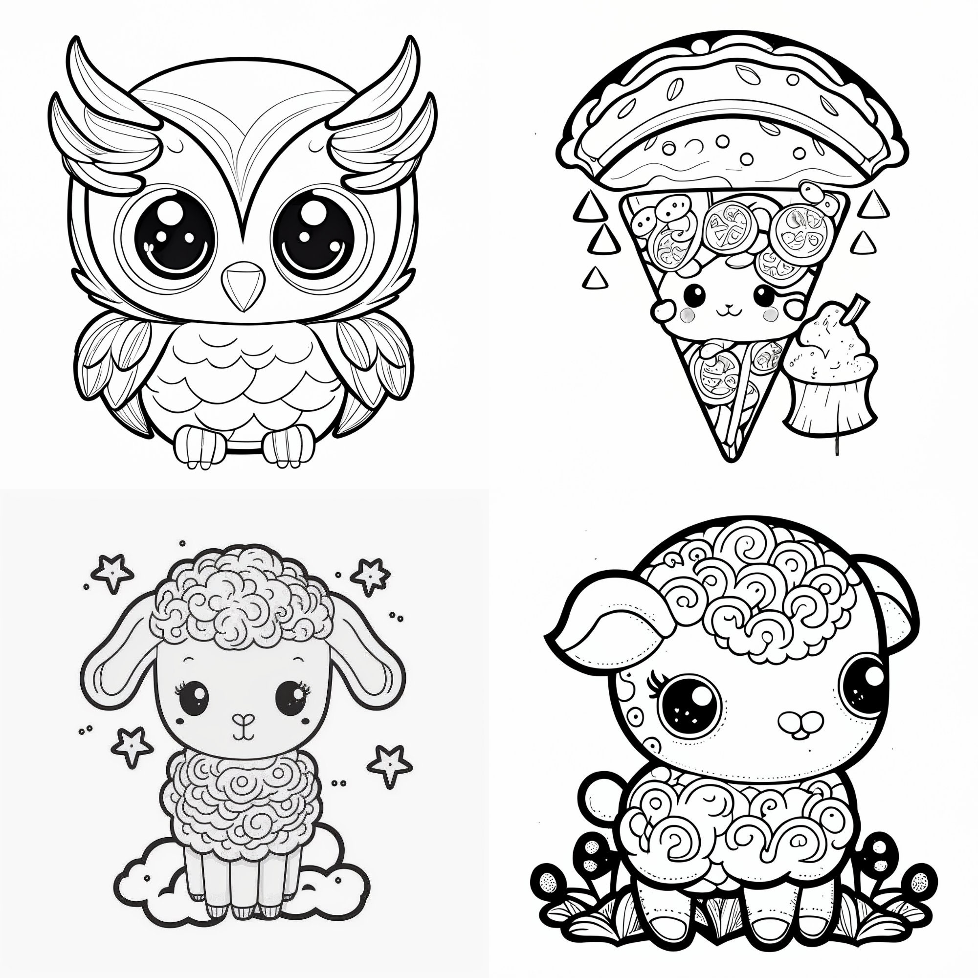 Coloring Books for Girls: 50 Cute Animals: Colouring Book for Girls, Cute  Owl, Cat, Dog, Rabbit, Bear, Relaxing, Magnificent Coloring Pages for  (Paperback)
