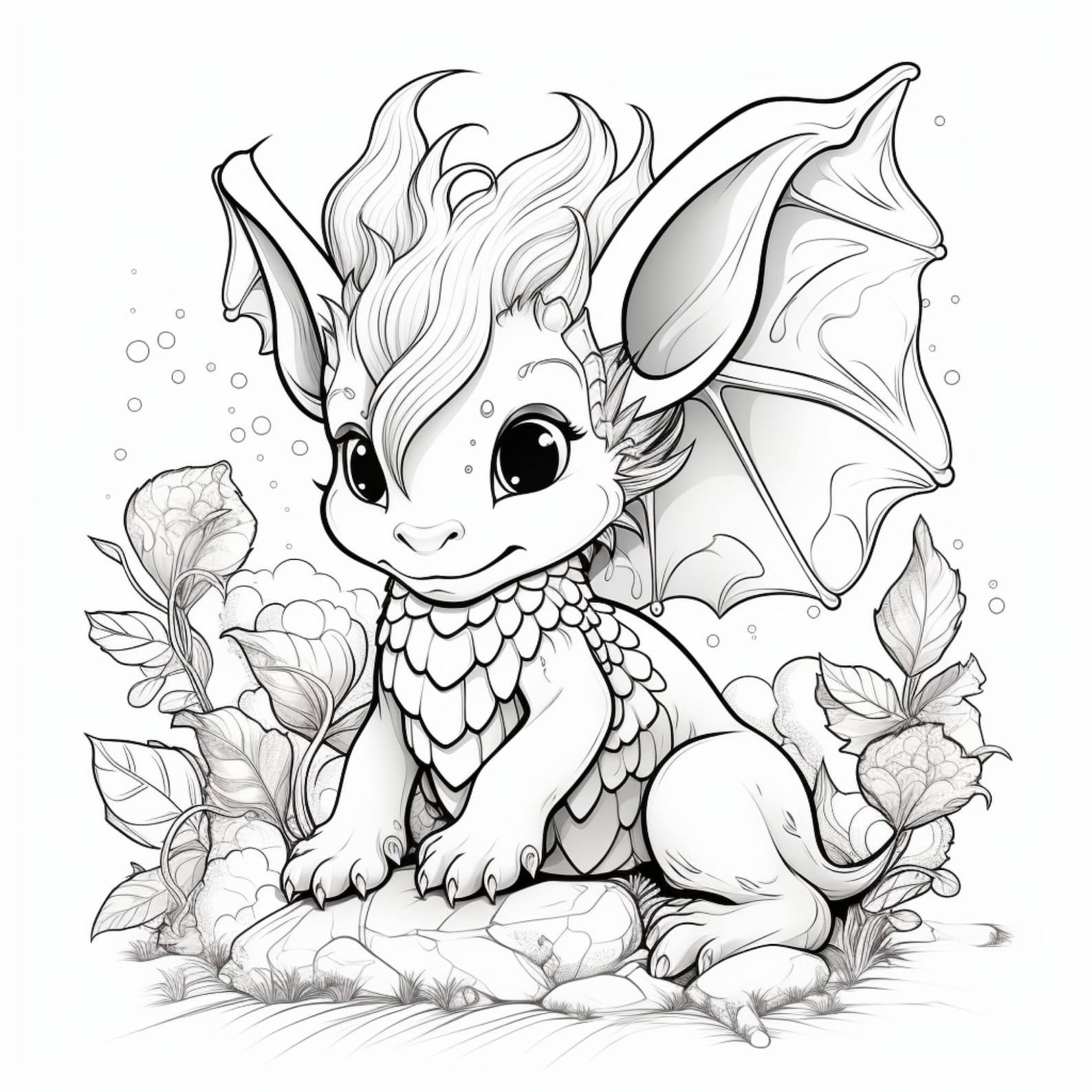 100 Fantasy Animals Coloring Pages Printable Coloring Book Etsy