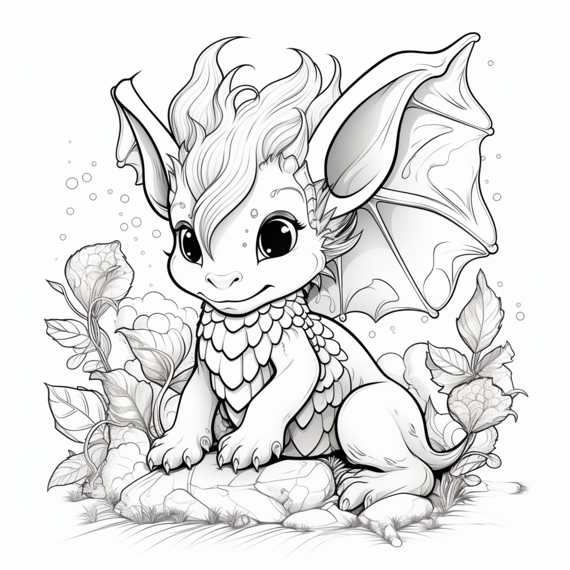 100 Fantasy Animals Coloring Pages Printable Coloring Book Etsy